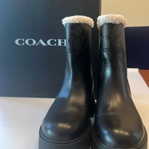 Coach Black Boots NWT, box included.